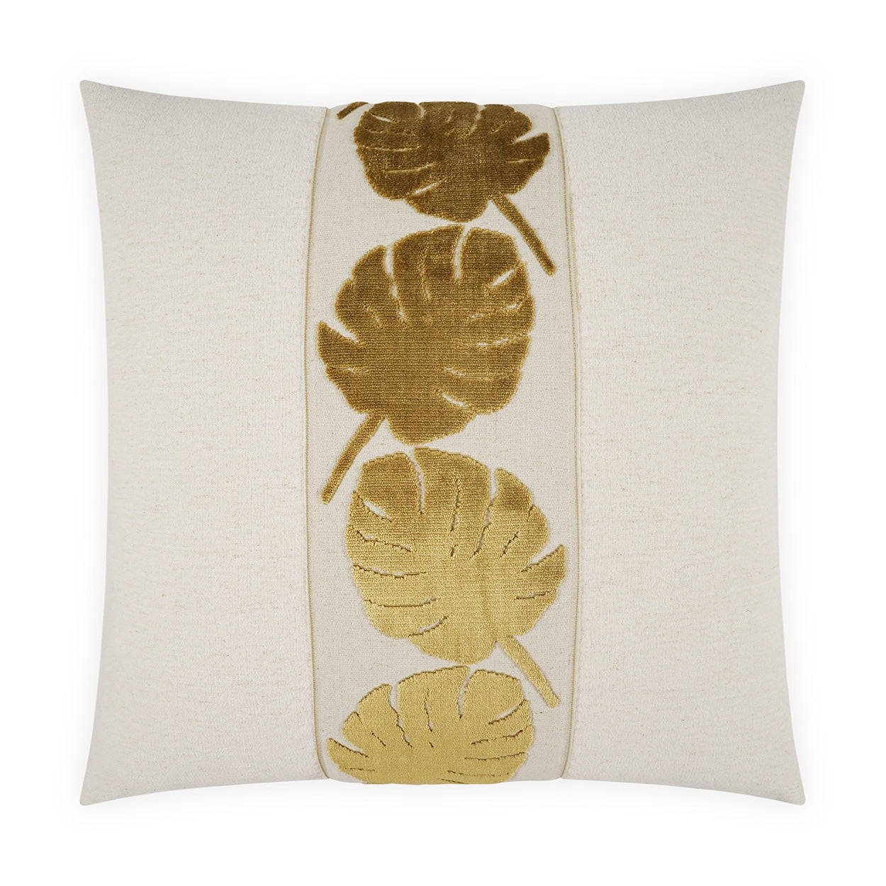 D.V. Kap Palm Leaf Handcrafted Throw Pillow