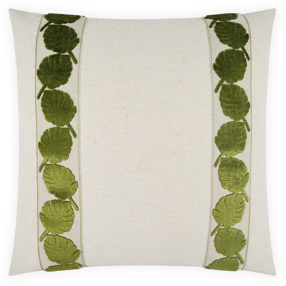 D.V. Kap Palm Leaf Mini Handcrafted Throw Pillow