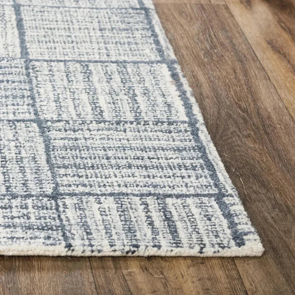 Chey Geometric Blue Area Rugs For Living Room - LOOMLAN - LOOMLAN - Area Rugs