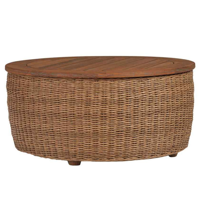 Tobago Round Outdoor Cocktail Table-Outdoor Coffee Tables-Lloyd Flanders-Sideboads And Things
