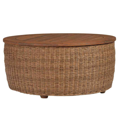 Tobago Round Outdoor Cocktail Table-Outdoor Coffee Tables-Lloyd Flanders-Sideboads And Things