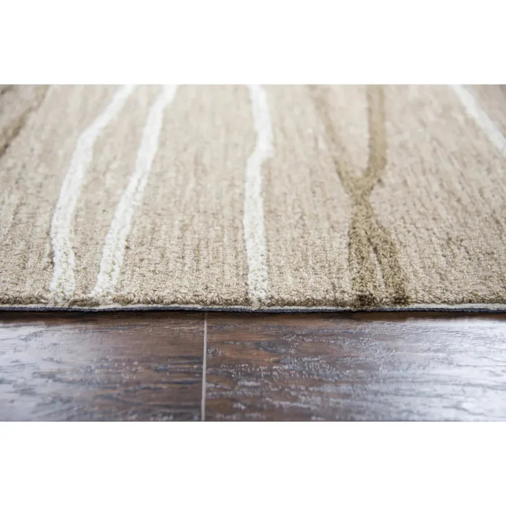 Boot Lines Beige Large Area Rugs For Living Room - LOOMLAN - LOOMLAN - Area Rugs
