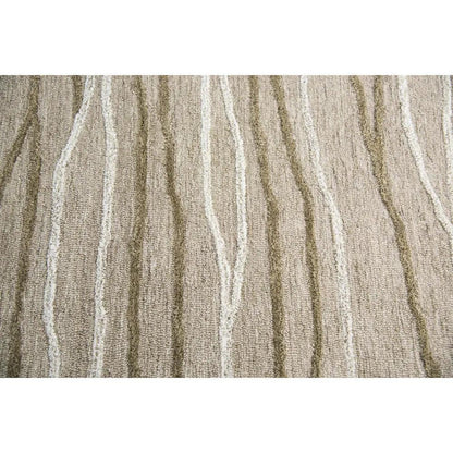 Boot Lines Beige Large Area Rugs For Living Room - LOOMLAN - LOOMLAN - Area Rugs