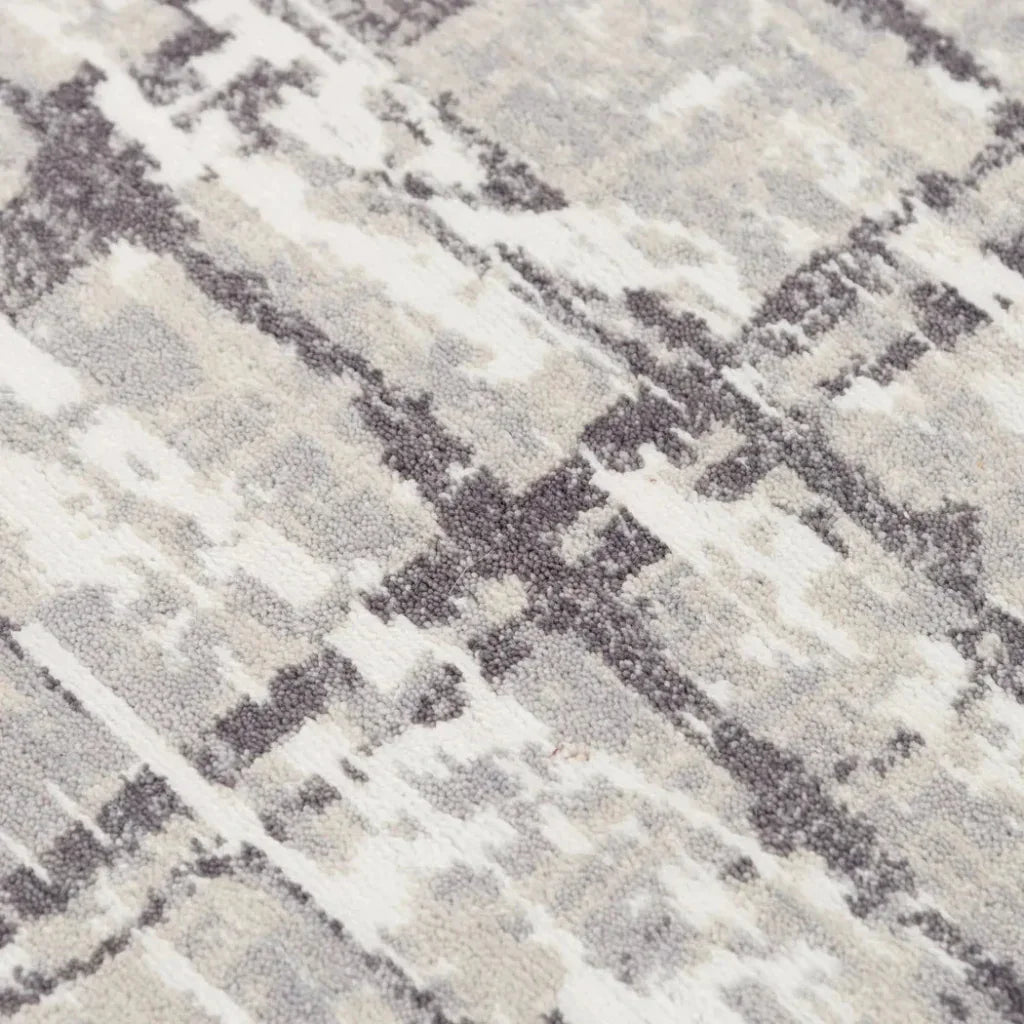 Baan Abstract / Gray Large Area Rugs For Living Room - LOOMLAN - LOOMLAN - Area Rugs