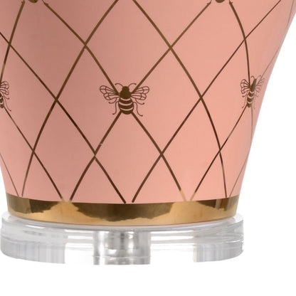 Chelsea House Ginger Jar Ceramic Made With Gold Accents Table Lamp