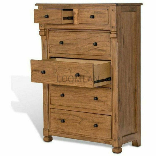 42x60" Rustic Solid Wood Farmhouse Rustic Chest of Drawers Chests Sideboards and Things By Sunny D