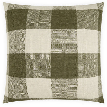 D.V. Kap Checked Out Removable Cover  Throw Pillow