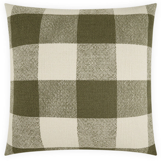 D.V. Kap Checked Out Removable Cover  Throw Pillow