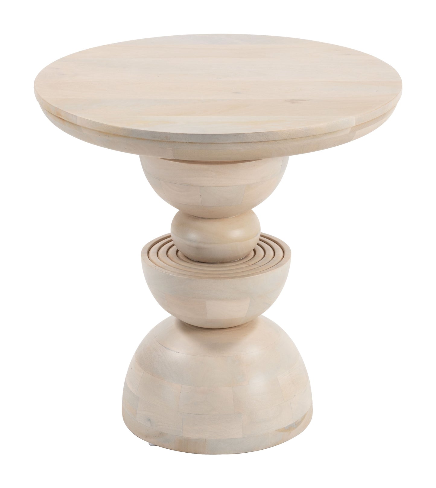 Bilanka Natural Wood Round Accent Table