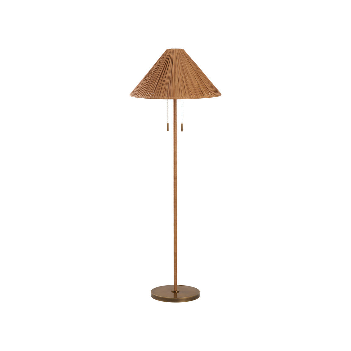 Wildwood Avondale Handcrafted Rattan Floor Lamp