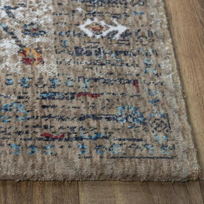 Both Abstract Blue Kitchen Hallway Runner Rug -- blue