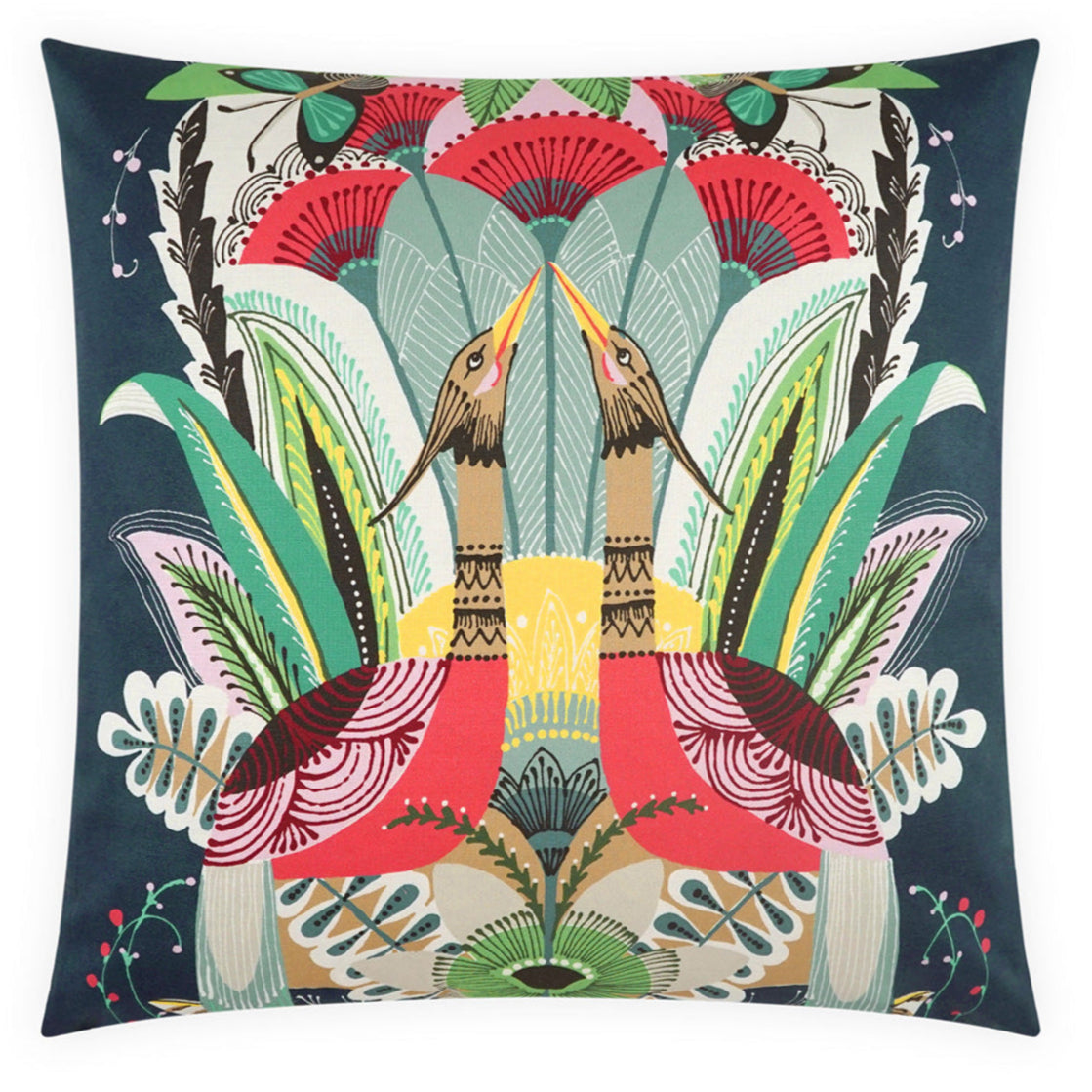 Talavera Cotton Throw Pillow