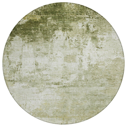 Kaelira Green Washable Indoor-Outdoor Rug