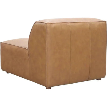 Form Tan Modular Leather Slipper Chair Modular Unit -- view 4