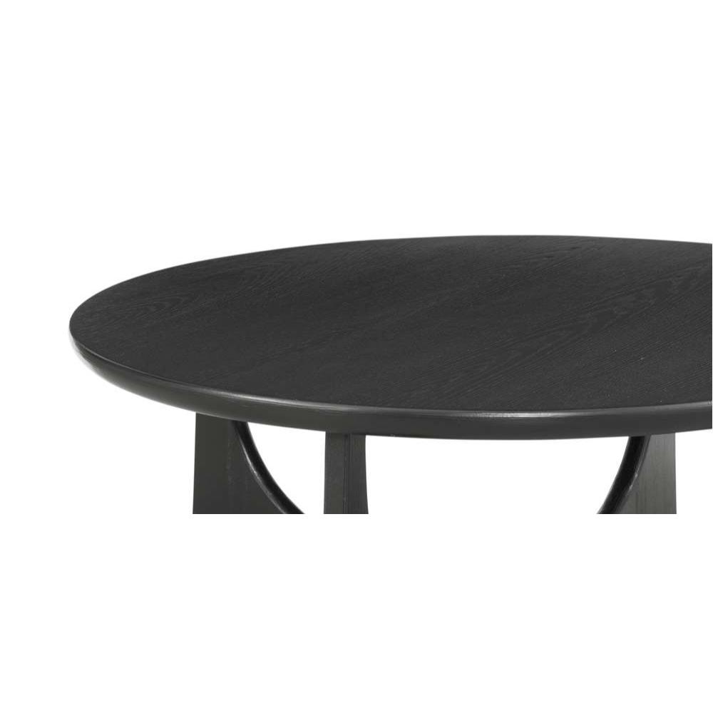 Dunnigan Wood Black Round Cocktail Table - view 9