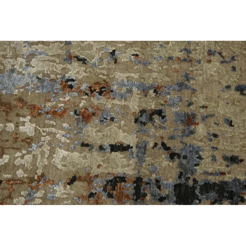 Brix Abstract Beige Large Area Rugs For Living Room -- beige