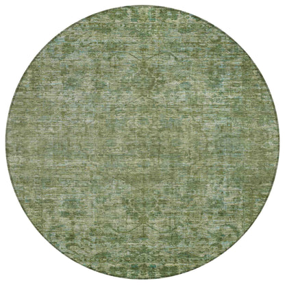 Iriira Green Washable Indoor-Outdoor Rug