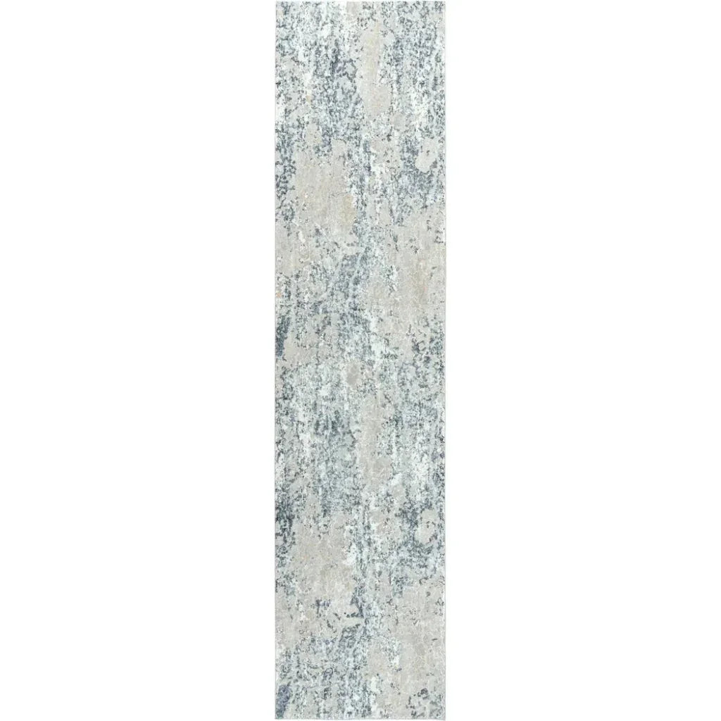 Boyo Abstract Gray Kitchen Hallway Runner Rug
