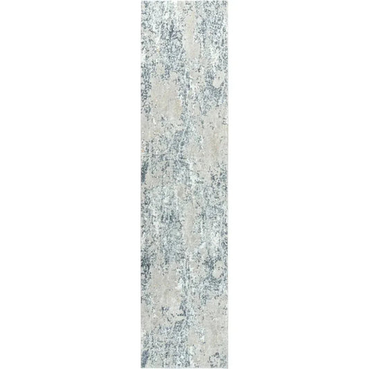 LOOMLAN Boyo Abstract Gray Kitchen Hallway Runner Rug