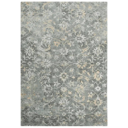 Beau Floral Gray Large Area Rugs For Living Room