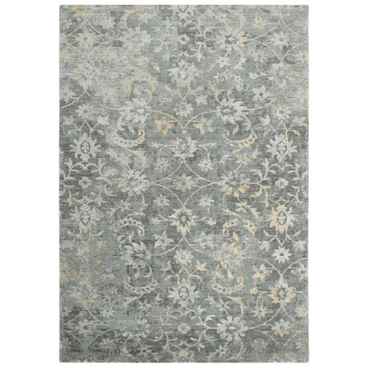 LOOMLAN Beau Floral Gray Large Area Rugs