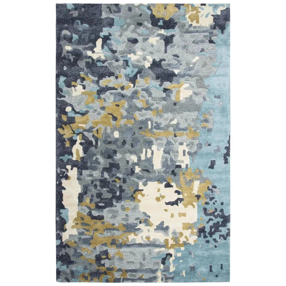Camb Abstract Gray Large Area Rugs For Living Room