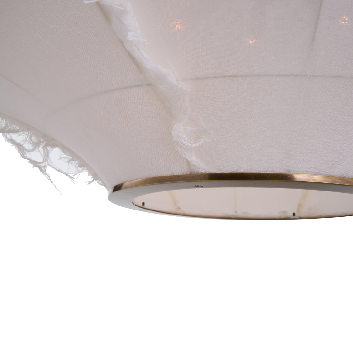 Wildwood Cassidy Linen Fabric Shade White Pendant