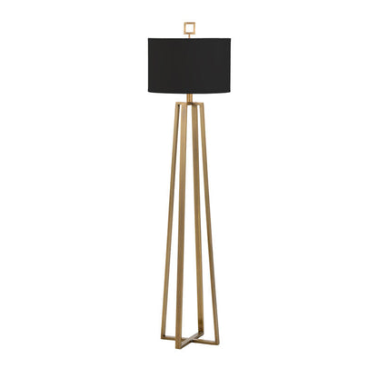 Wildwood Colson Open Geometric Based Brass Floor Lamp