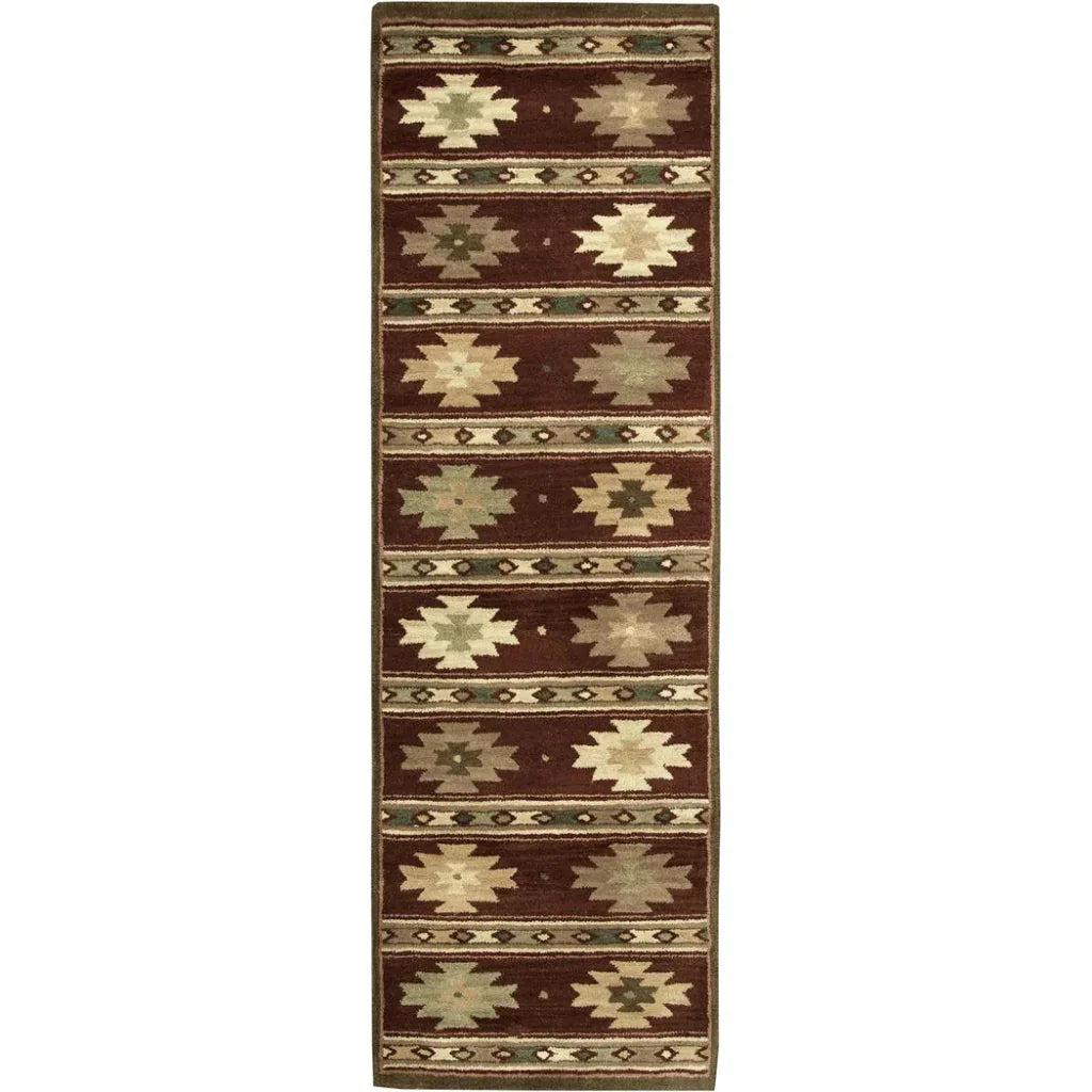 Deer Wool Red Hallway Kitchen Runner Rug - LOOMLAN - LOOMLAN - Area Rugs