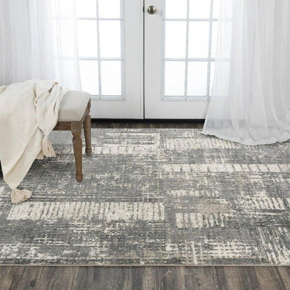 Cult Abstract Gray Large Area Rugs For Living Room -- gray