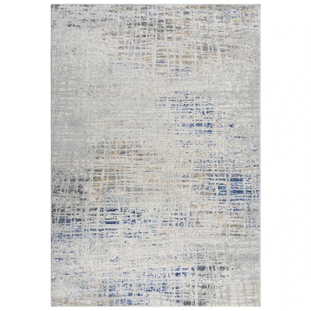Dama Abstract Gray Kitchen Hallway Runner Rug