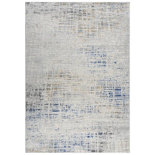 Dama Abstract Gray Kitchen Hallway Runner Rug