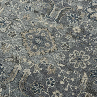 Clev Floral Gray Large Area Rugs For Living Room - LOOMLAN - LOOMLAN - Area Rugs