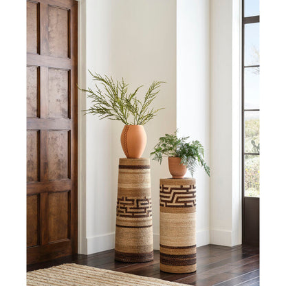 Wildwood Calusa Abaca Rope Warpped Wooden Pedestal