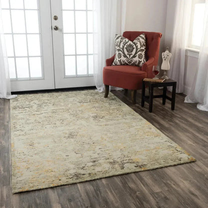 Alna Abstract Beige Large Area Rugs For Living Room -- beige
