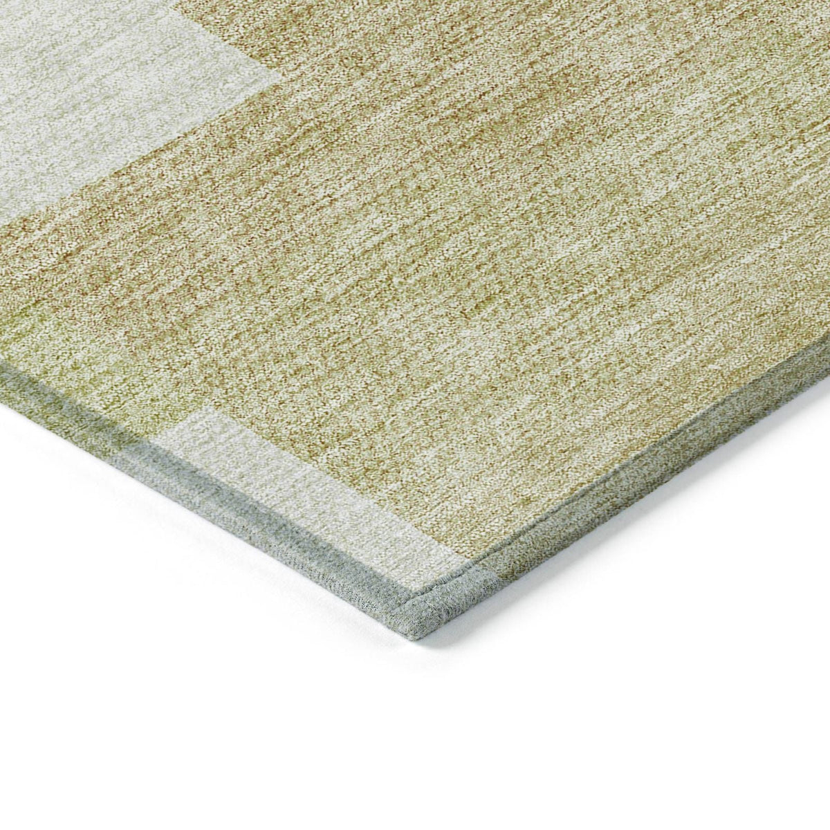 Flowing Harmony Beige Washable Indoor-Outdoor Rug
