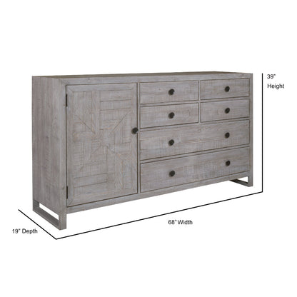 Studio 20 Six Drawers Grey Dresser