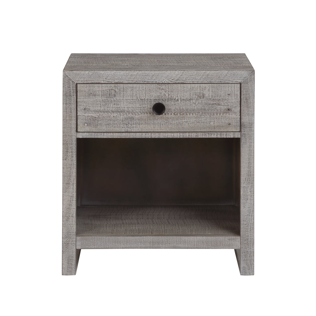 Studio 20 One Drawer Grey Nightstand (Set Of 2)