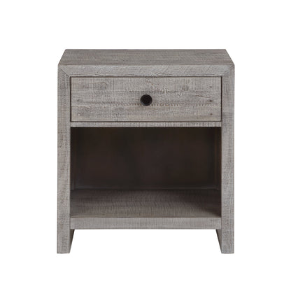 Studio 20 One Drawer Grey Nightstand (Set Of 2)