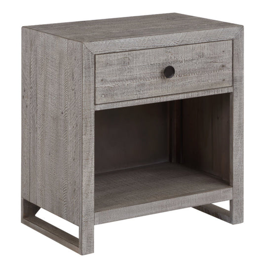 Studio 20 One Drawer Grey Nightstand (Set Of 2)