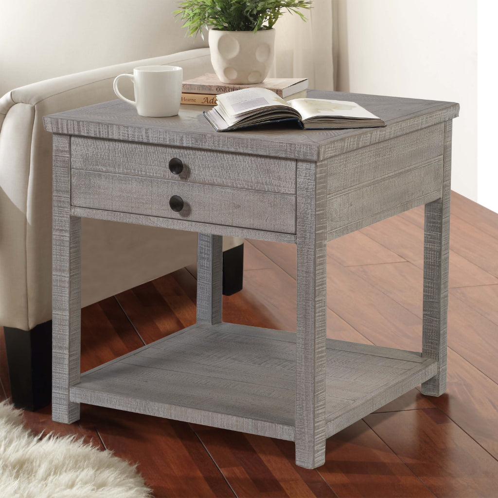 Palmetto Home Studio 20 Square Grey End Table
