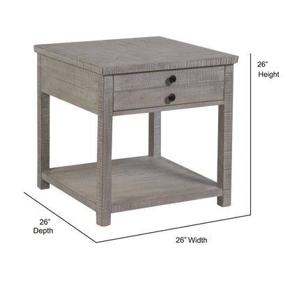 Palmetto Home Studio 20 Square Grey End Table