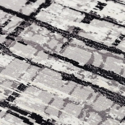 Babu Abstract Black/ Large Area Rugs For Living Room -- black