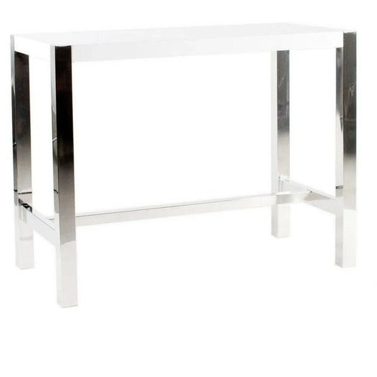 47 Inch Counter table White Modern Counter Tables LOOMLAN By Moe's Home