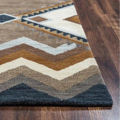 Cyta Wool Brown Hallway Kitchen Runner Rug -- brown