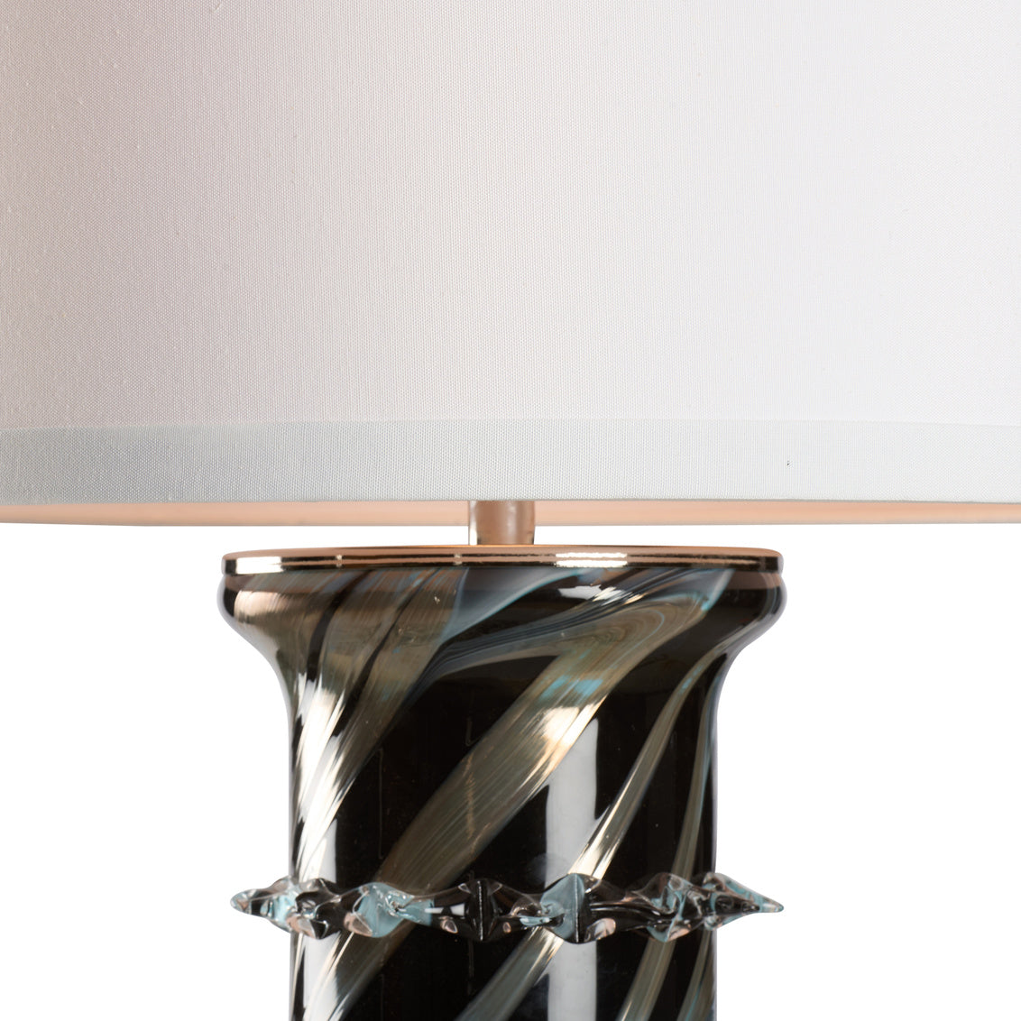Wildwood Belluci Italian Glass Black Table Lamp