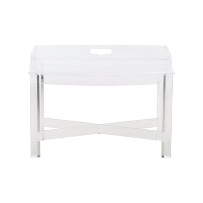 Chelsea House Acrylic Clear X-Shaped Base Tray Table