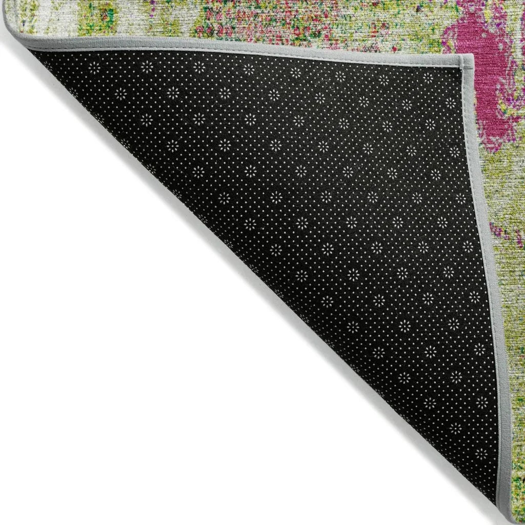 Aria Lime Washable Indoor-Outdoor Rug-Outdoor Rugs-LOOMLAN Rugs-LOOMLAN