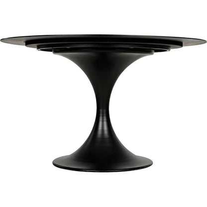 48" Herno Black Steel Dining Table
