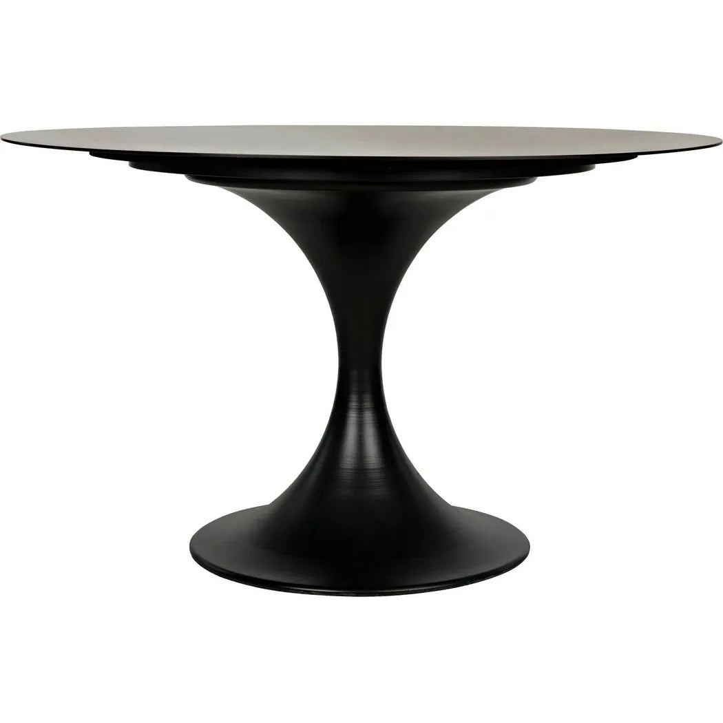 48" Herno Black Steel Dining Table